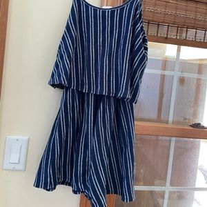 Navy Blue Shorts Romper